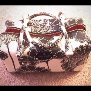 Black & white floral Kate Spade